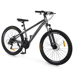 Велосипед PROFI FREEDOM 26", алюмінієва рама 13", 21 швидкість, сірий (FD-2607)