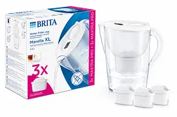 Фільтр-глечик Brita Marella XL MXpro білий + 3 картриджа (1061260)