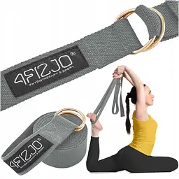 Ремінь для йоги 4FIZJO 300 см 4FJ0525 Grey (P-5907739315380) - мініатюра 2