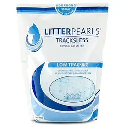 Силікагелевий кварцовий наповнювач Litter Pearls TrackLess для котячого туалету Літтер Перлс Траклес 3.8 л (1.8 кг) (30038)