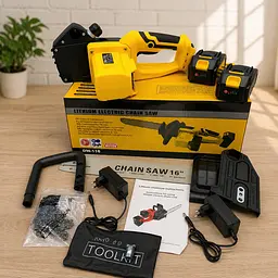 Акумуляторна ланцюгова пилка Electric SAW 16 дюймів + 2 акумулятори потужна електропилка ND-16 - мініатюра 4
