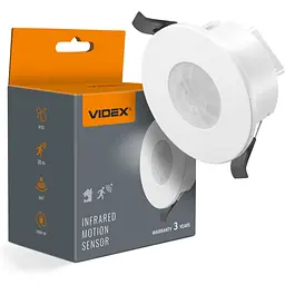 Датчик руху та освітленості VIDEX, 220V 1200W інфрачервоний білий (VL-SPR41W)