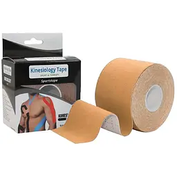 Кінезіо тейп EasyFit Kinesio бежевий (EF-2080-SN)