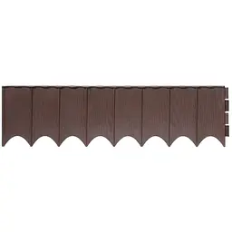 Бордюр садовий Prosperplast Garden fence 5.9 м коричневий