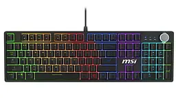Клавіатура MSI FORGE GK320 UA Red Switches Black (S11-04UA227-HH9) - мініатюра 1