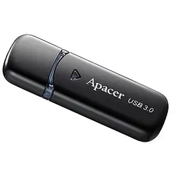 USB флеш накопичувач Apacer 64GB AH355 Black USB 3.0 (AP64GAH355B-1) - мініатюра 2
