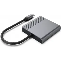 Перехідник USB-C M to HDMI F + DisplayPort F 4K60Hz Cablexpert (A-CM-HDMIFDPF-01) - мініатюра 4