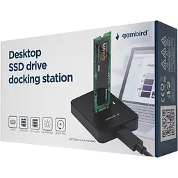 Док-станція для накопичувачів Gembird USB Type-C M.2 SATA NVME SSD (DD-U3M2) - мініатюра 2