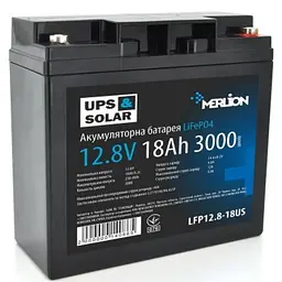 Акумуляторна батарея для ДБЖ Merlion LiFePO4 12.8 V / 18 А*ч (LFP12.8-18)