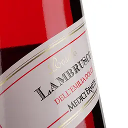 Ігристе вино Medici Ermete Lambrusco dell`Emilia Rosato frizzante dolce IGT, рожеве, солодке, 8%, 0,75 л - мініатюра 4