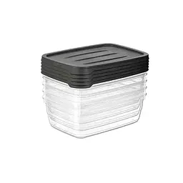 Набір контейнерів Asude Plastik прямокутних Vetra 2000 мл 5 шт. (ASD284)