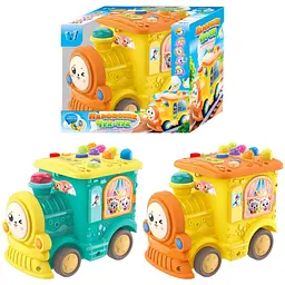 Музичний Паровозик WToys 95606 Бірюзовий