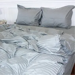 Постільна білизна MirSon Satin Stripe 30-0010 Light Gray 110х140 дитячий (2200005246146) - мініатюра 2