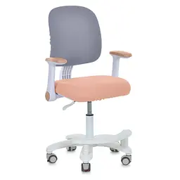 Дитяче крісло Bambi M 6250-13 з підлокітником і підніжкою персикове (RLT57095)