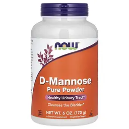 D-манноза, D-Mannose, чистий порошок, 170 г Now Foods vit0002204