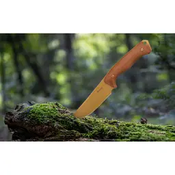 Ніж фіксований мисливський Ruike F186-MN, (11.8 см) D2 / Micarta коричневий - мініатюра 10