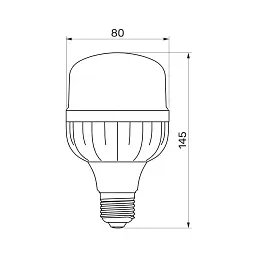 Лампочка TITANUM A80 20W E27 6500К (TL-HA80-20276) - мініатюра 3