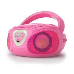 Музичний Бумбокс Auna Roadie CD Boombox FM Radio Light Show (10029815) - мініатюра 3