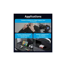Кабель мультимедійний Vention HDMI M - HDMI micro M V2.0 8K 60Hz зелений 1 м (AGKGF) - мініатюра 8