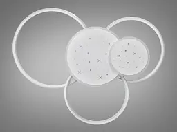 Люстра стельова LED Diasha 2447WH mmer 2447WH, 100W, 5500 лм, білий, сучасний стиль для коридору, спальні, кухні - мініатюра 4