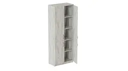 Шафа Анжело Ferrum-decor 5 полиць 4 двері 1900x800x380 ДСП Бетон 16 мм (FRD-105060)