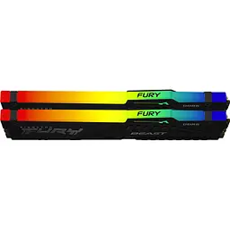 Модуль пам'яті для комп'ютера DDR5 64GB (2x32GB) 6000 MHz Beast RGB EXPO Black Kingston Fury (ex.HyperX) (KF560C36BBE2AK2-64) - мініатюра 3