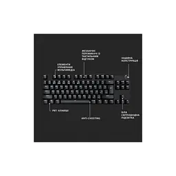 Клавіатура Logitech G413 TKL SE Mechanical Tactile Switch USB UA Black (920-010446) - мініатюра 6