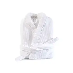 Халат-кімоно unisex Lotus Home - Bold Microcotton white махровий L