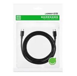 Кабель Ugreen US286 Type-C - Type-C 3A Cable 2 м Black (10306) - мініатюра 9