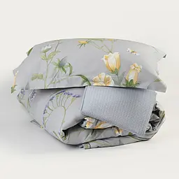 Простирадло МВМ My Home Пісня квітів 260x230 см сіре (BL-FS-10 GRAY) - мініатюра 6