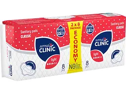 Прокладки гігієнічні NORMAL CLINIC Classic cotton feeling 4 краплі 16 шт Денні