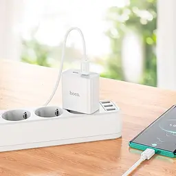 Адаптер мережевий HOCO Leader dual port (2C) charger C108A 35W зарядний блок - мініатюра 7