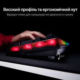 Клавіатура HyperX Alloy Origins 2 1800 103key Red USB-A Hot-Swap EN/UA RGB Black (B4QS4AA) - мініатюра 15