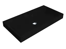Умивальник Miraggio VARNA 800 BLACK (0002617) Mirasoft, Матовий, Накладний/Врізний, Чорний - мініатюра 1