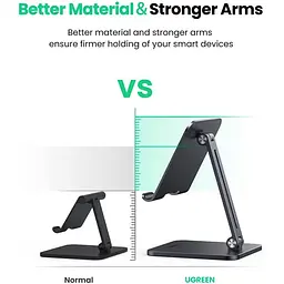 Тримач для планшета-телефона Ugreen LP134 Foldable Metal Tablet Stand - мініатюра 3