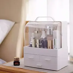 Органайзер для косметики XPRO YM206-2 Three Drawers з 4 секціями великий білий (MER-14975_921) - мініатюра 3