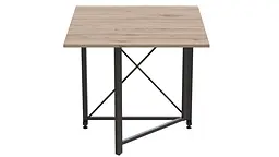 Стіл-книжка трансформер Оріон 1 Ferrum-decor 750x810x730 Чорний метал ДСП Дуб Сан-Марино 16 мм (FRD-104598) - мініатюра 3