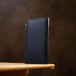Стильний жіночий шкіряний гаманець ST Leather 19382 темно-синій - мініатюра 9