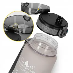 Пляшка для води спортивна 4FIZJO 1000 мл 4FJ0632 Grey/Black (P-5905973400756) - мініатюра 11