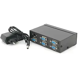 Активний спліттер VGA сигналу KV-FJ2504S 150MHz 4 Port, DC5V/2A