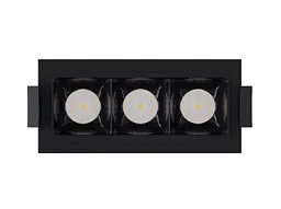 Світильник точковий врізний KLOODI KD-POINT 3X2 6W 3K BK - мініатюра 5