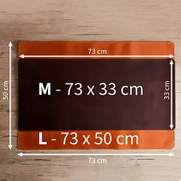 Килимок для стола Incarne ProDesk 73x33 натуральна шкіра + замша Вінтаж Коричневий - мініатюра 3