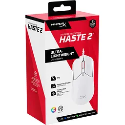 Мишка HyperX Pulsefire Haste 2 USB White (6N0A8AA) - мініатюра 9