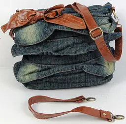 Жіноча джинсова сумка Fashion Jeans6012 Темно-синя - мініатюра 5