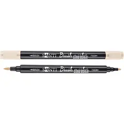 Маркер акварельний Santi Brush Marker SWB-05 тілесний двосторонній 6 шт. (391061)