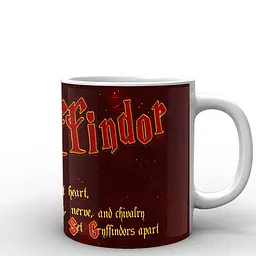 Кухоль GeekLand Harry Potter Гаррі Поттер Гріфіндор HP.02.074 330 мл білий - мініатюра 2
