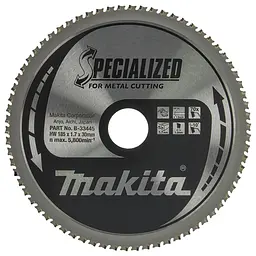 Диск пиляльний по металу 185х30 мм 70T Makita TCT SPECIALIZED B-33445