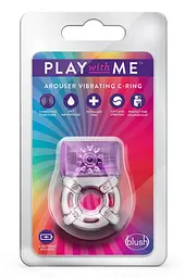Ерекційне віброкільце Play With Me One Night Stand Vibrating C-Ring Purple - мініатюра 2