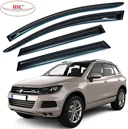 Дефлектори вікон вітровики HIC для Volkswagen Touareg II 2010-2018 Оригінал (VW41)