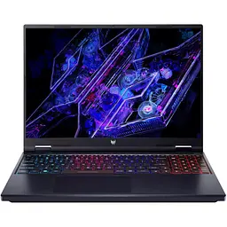 Ноутбук Acer Predator Helios Neo16 PHN16-72 (16 WQXGA IPS 240 Hz, i7-14700HX, 16 GB, 1 TB, RTX 4070 8 GB, DOS, вживаний) Abyssal Black (NH.QREEU.009)